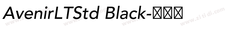 AvenirLTStd Black字体转换